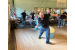 Veteran attendee Tom takes on the pins at Pinewood Social